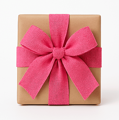 Bubble Gum Pink Burlap Ribbon