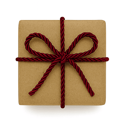 Burgundy Twisted Chord - 9MM