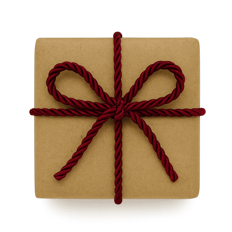 Burgundy Twisted Chord - 9MM