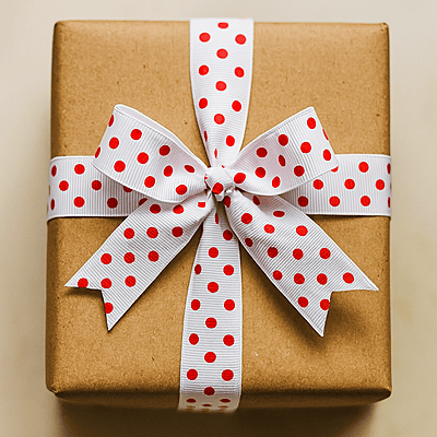 Polka Dot - White with Fuchsia