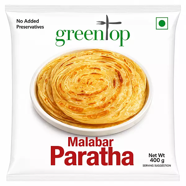 Green Top - Malabar Paratha 8inch (80G*5Pcs)