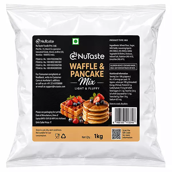 Nutaste - Waffle and Pancake Mix 1 Kg
