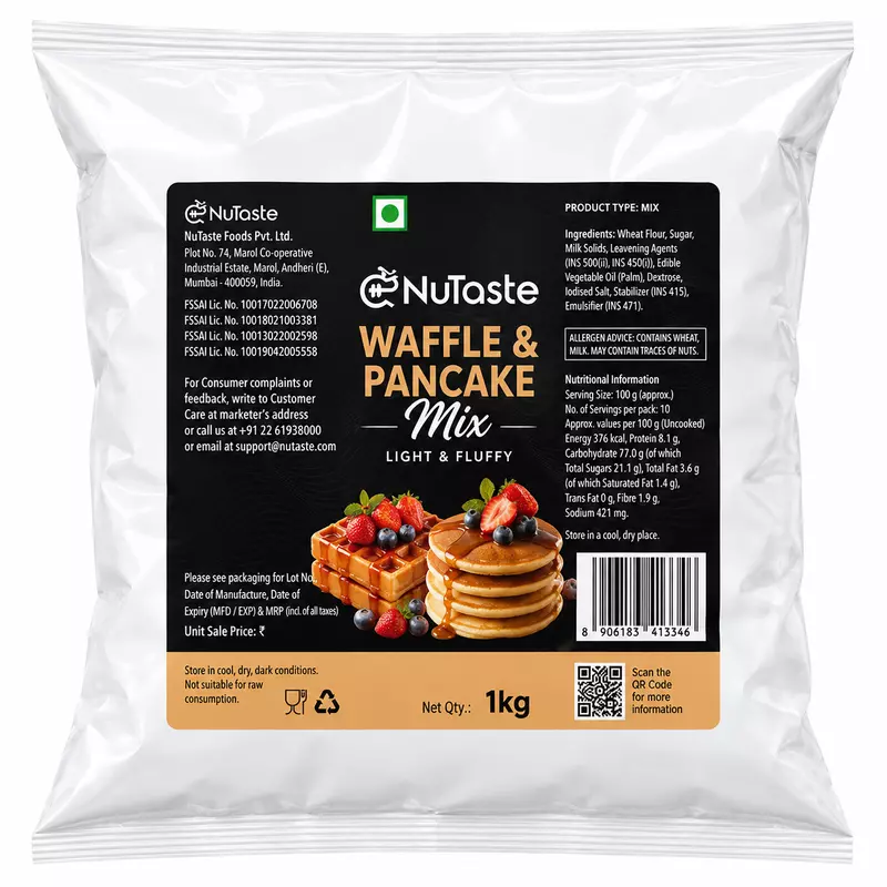 Nutaste - Waffle and Pancake Mix 1 Kg