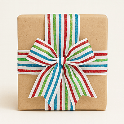 Multi Colour Stripe Ribbon