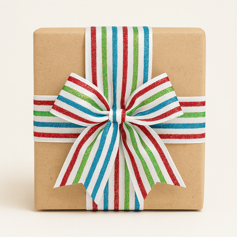 Multi Colour Stripe Ribbon