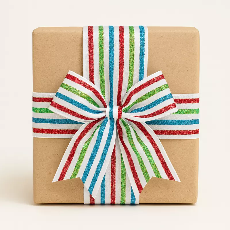 Multi Colour Stripe Ribbon