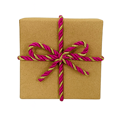 Magenta & Gold Twisted Chord - 5 MM