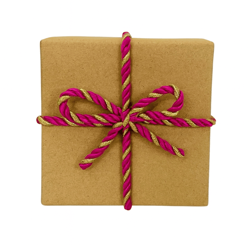 Magenta & Gold Twisted Chord - 5 MM