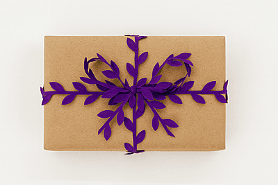 Leaf string - Purple