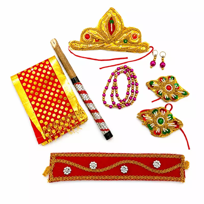 Baby Krishna Costume Set for Boys | Traditional Krishnar Dress & Accessories