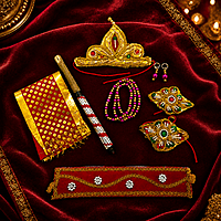 Baby Krishna Costume Set for Boys | Traditional Krishnar Dress & Accessories