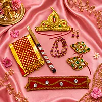 Baby Krishna Costume Set for Boys | Traditional Krishnar Dress & Accessories