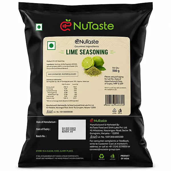Nutaste - Lime Seasoning 500 Grams