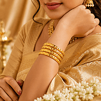 Traditional Panchaloha Bangles for Women | Designer Engraved Five Metal Bangle Set