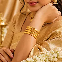 Traditional Panchaloha Bangles for Women | Designer Engraved Five Metal Bangle Set