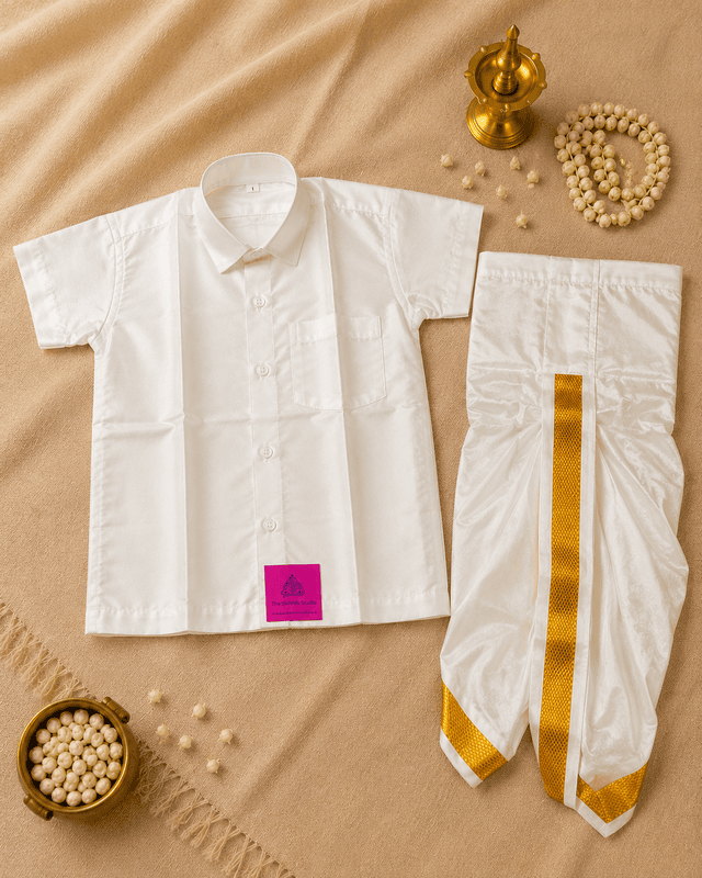 Dhoti - Off White Set ( 2 Yr ) 24408
