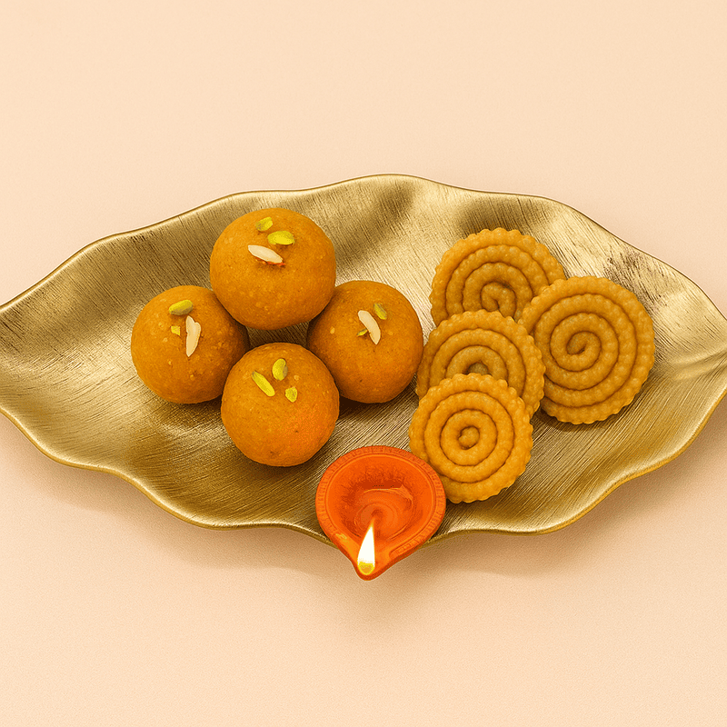 Magnolia Leaf Platter - Gold