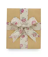White Floral Net Lace Ribbon