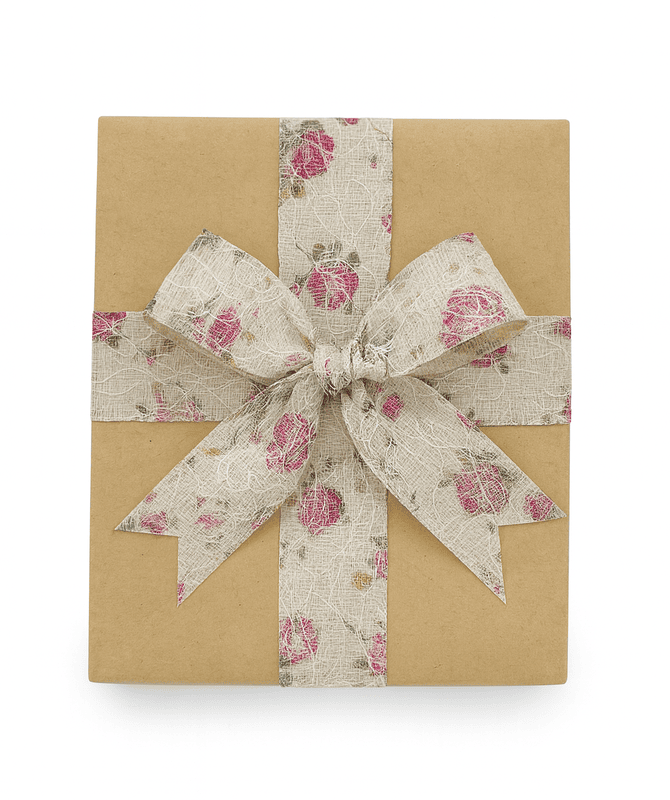 White Floral Net Lace Ribbon