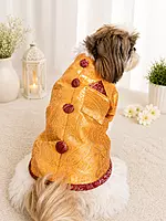 Royal Yellow Brocade Festive Kurta for Dogs