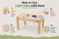 Light Table With Sand | Age 3+ | Illuminated Surface With Movable Lid