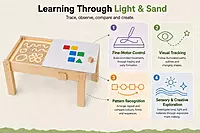 Light Table With Sand | Age 3+ | Illuminated Surface With Movable Lid
