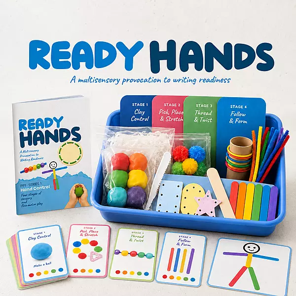 Ready Hands | Age 3+ | Four-Stage Fine-Motor Sensory Kit