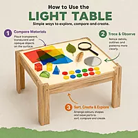 Light Table Without Storage | Age 3+ | Illuminated Learning Surface