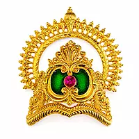 Premium Gold Plated Peacock Designer Cuff Bracelet for Women | Green & Pink Stone Traditional Bangle