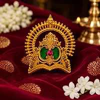 Premium Gold Plated Peacock Designer Cuff Bracelet for Women | Green & Pink Stone Traditional Bangle