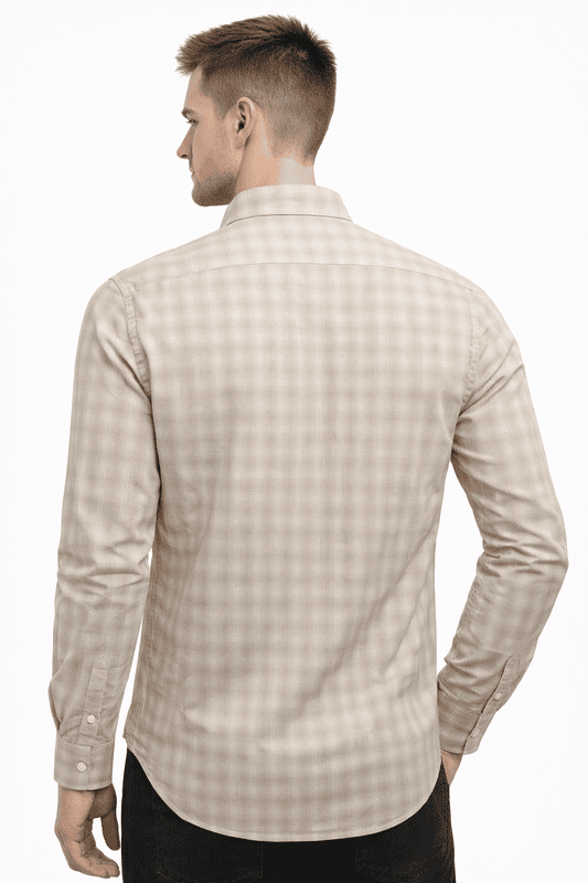 Men’s Checkered Slim Fit Shirt – Stylish Checks Pattern