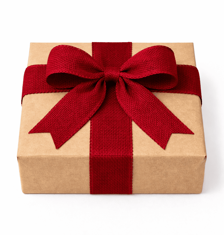 Maroon Burlap Ribbon