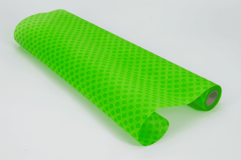 Lime Green with Small Flowers