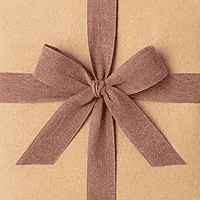 Warm Clay Burlap Ribbon