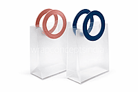 Frosted Gift Bag with Circular Leather Handle (Pack of 10)