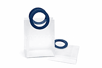 Frosted Gift Bag with Circular Leather Handle (Pack of 10)