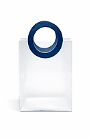 Frosted Gift Bag with Circular Leather Handle (Pack of 10)