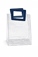 Crystal Clear PVC Gift Bag with Luxe Handle (Pack of 10)