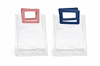 Crystal Clear PVC Gift Bag with Luxe Handle (Pack of 10)