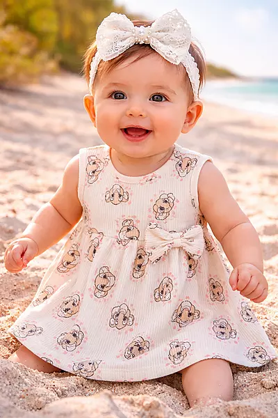 Cotton Frock - Lion