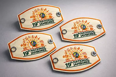 19th National Jamboree Woggle Embroidery 4pk