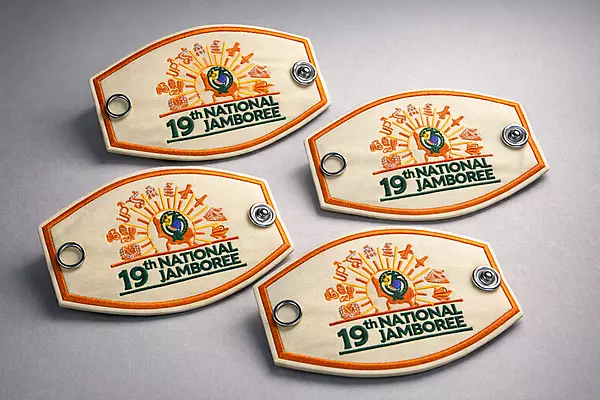 19th National Jamboree Woggle Embroidery 4pk