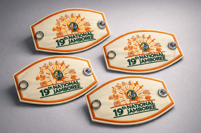 19th National Jamboree Woggle Embroidery 4pk