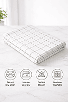 Cotton Yarn Dyed Checkered Table Cloth – Elegant Dining Table Cover