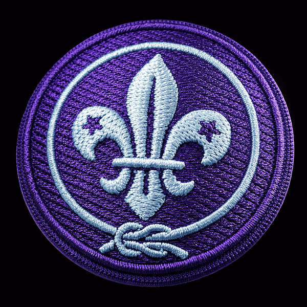 World Scout Badge New Round Embroidery