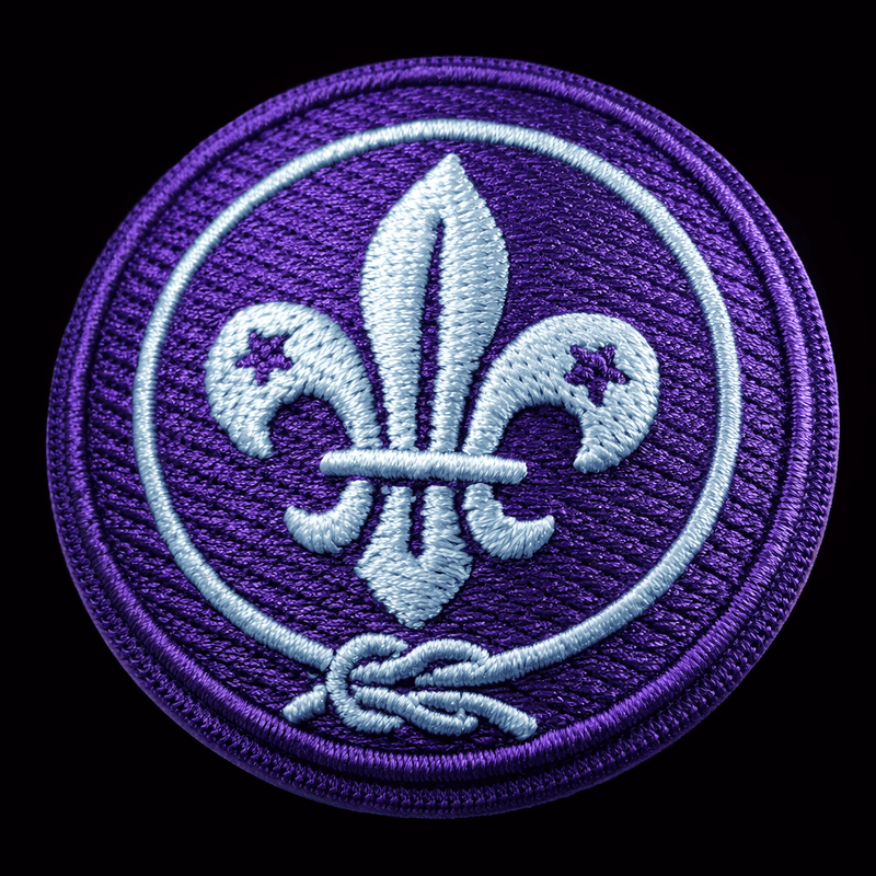 World Scout Badge New Round Embroidery