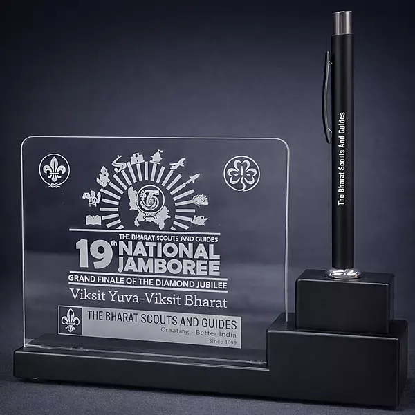 19th NJ Logo - Pen Stand with Light