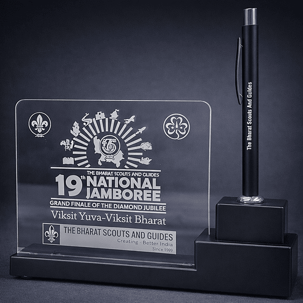 19th NJ Logo - Pen Stand with Light