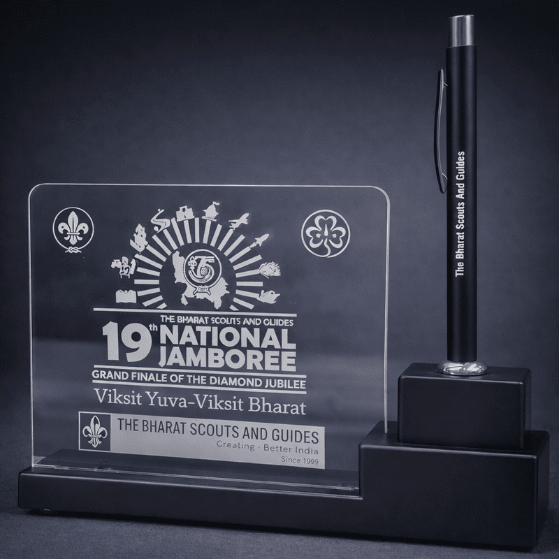 19th NJ Logo - Pen Stand with Light