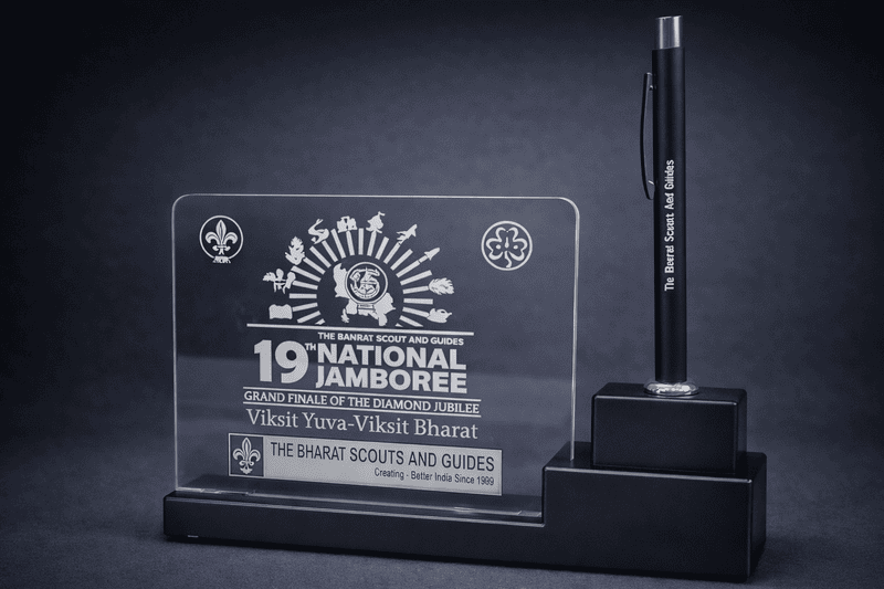 19th NJ Logo - Pen Stand with Light